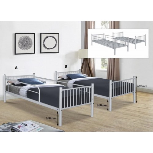Metal Bed Frame MB1153 Available in 2 Colours